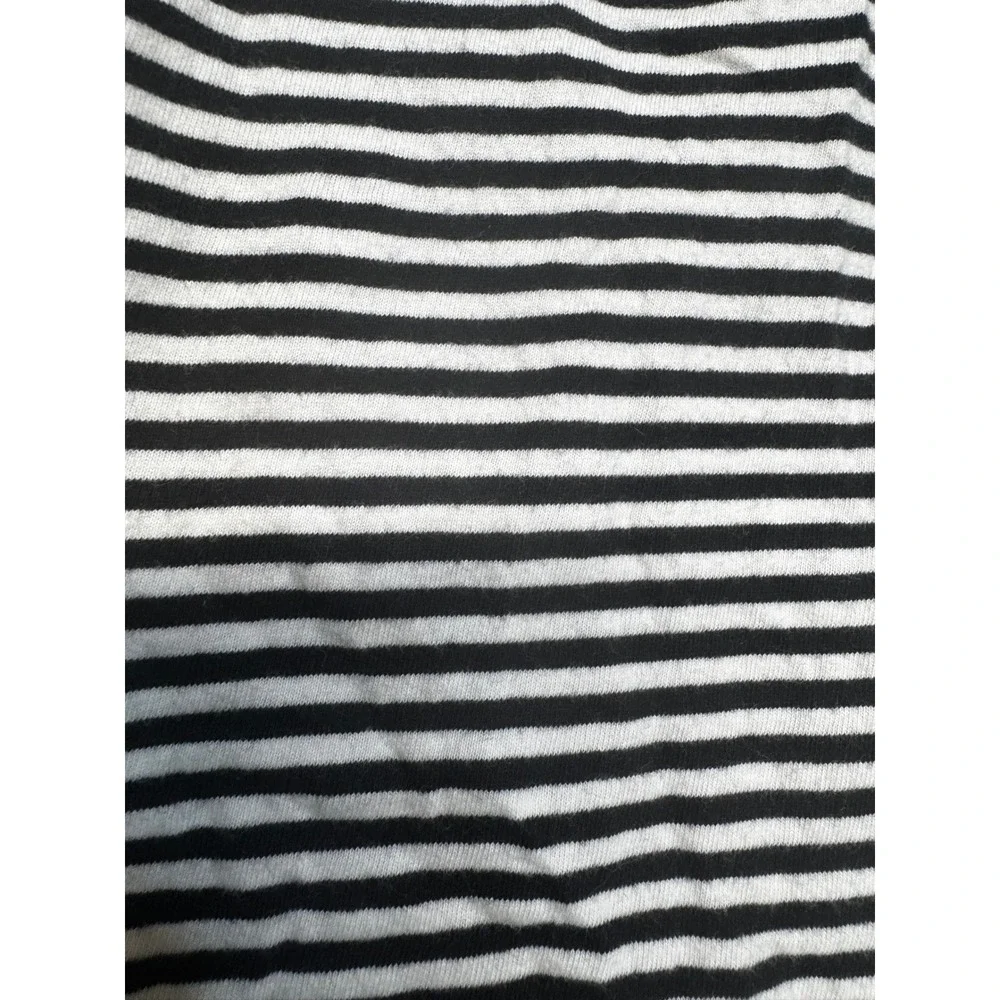 Old Navy Girls XL 14 Black White Striped Sleeveless Jersey Knit Skater Dress